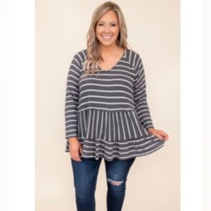 Chic Soul Give Love A Try Top, Black-Ivory